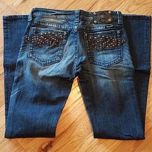 Miss Me, angel wing, jeans